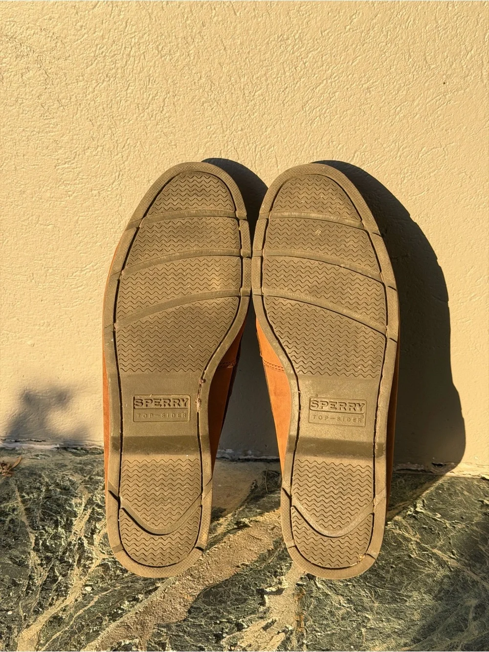 Sperry Two-Tone Brown Leather & Tan Suede Boat Shoes